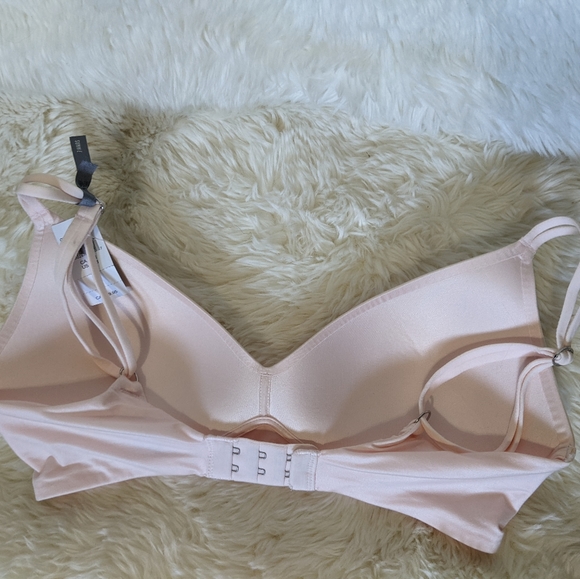 Aerie Pink Sunnie Wireless Push Up Bra, light blush 32D ballet pink 🩷🩷🩷 NWT - Picture 4 of 11